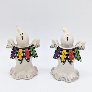 Heather Goldminc Halloween ghost boo salt & pepper shakers